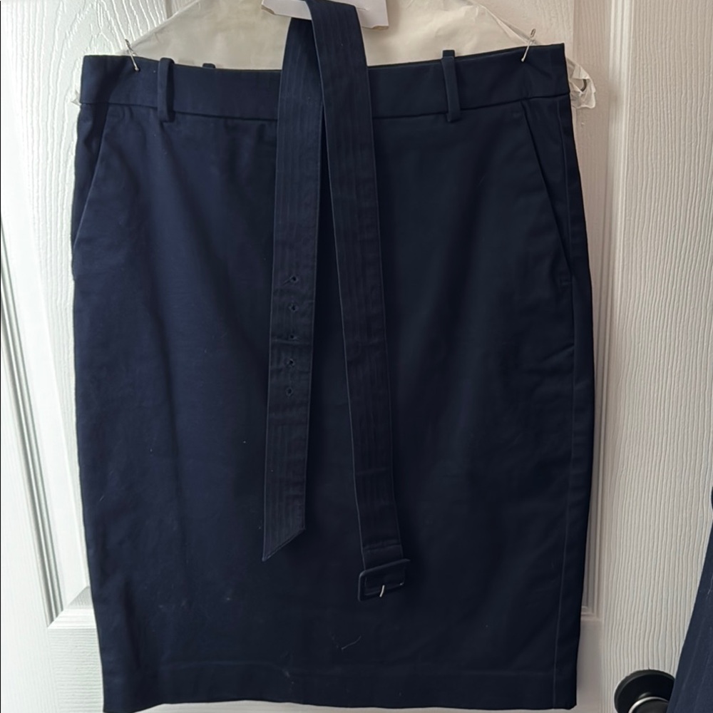 Navy Blue velvety Women's Skirt